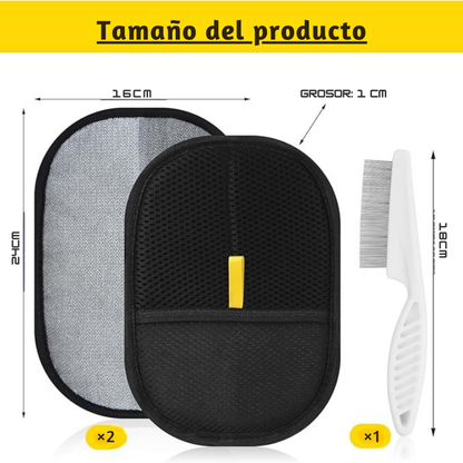 Guante recogedor de pelos para mascotas